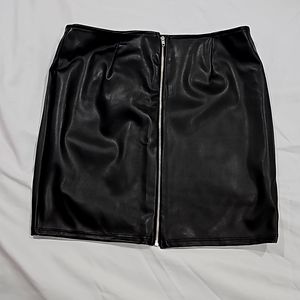 Pleather sexy Vegan leather mini skirt. Size Medium. Never worn